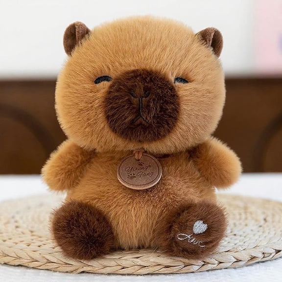 Scented Elephant Plushie Stuffed Animal, Ultra Soft Cute Cuddly Plush Toy with Beads, Squishy Squeezable Desk Pal Stuffed Toy for Kids Toddlers, 6.8 Inches