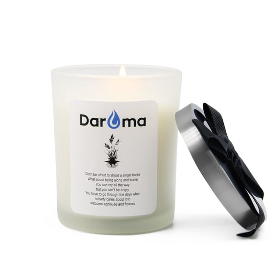 Scented Jar Candle, Daroma Aromatherapy Candle with 100% Natural Soy Wax and Essential Oil, Long Burning Candle, Relaxing for Bath, Yoga, Work, Holiday Gifts for Birthday, Christmas, Wild Bluebell