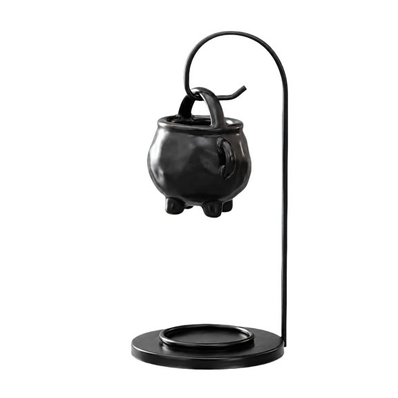Scented Oil Diffuser with Pottery Bowl and Round Metal Base for Indoor Scent and Sculptural Table Display