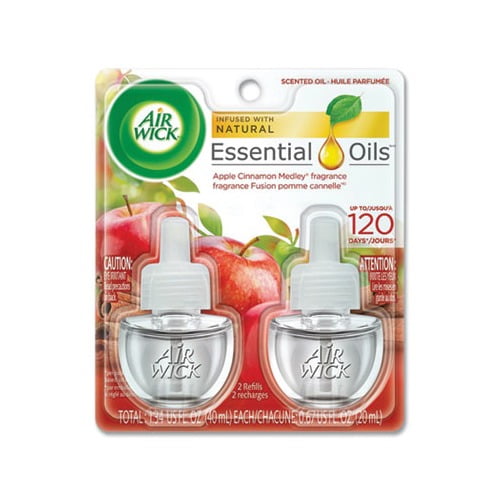 Scented Oil Refill, 0.67 oz, Apple Cinnamon Medley, 2/Pack, 6 Packs/Carton Scented Oil Refill, 0.67 oz, Apple Cinnamon Medley, 2/Pack, 6 Packs/Carton