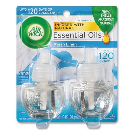 Scented Oil Refill, Fresh Linen, 0.67 Oz, 2/pack | Bundle of 2 Packs