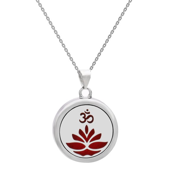 Scented Pendant Necklace Trees Of Life Essential Oil Diffuser Stainless Steel Neckchain with Lockets Pendant For Women