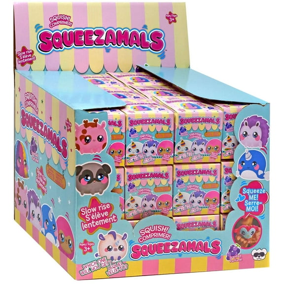 Scented Pet Mini Plush Squeezamals Mystery Box (36 Packs)