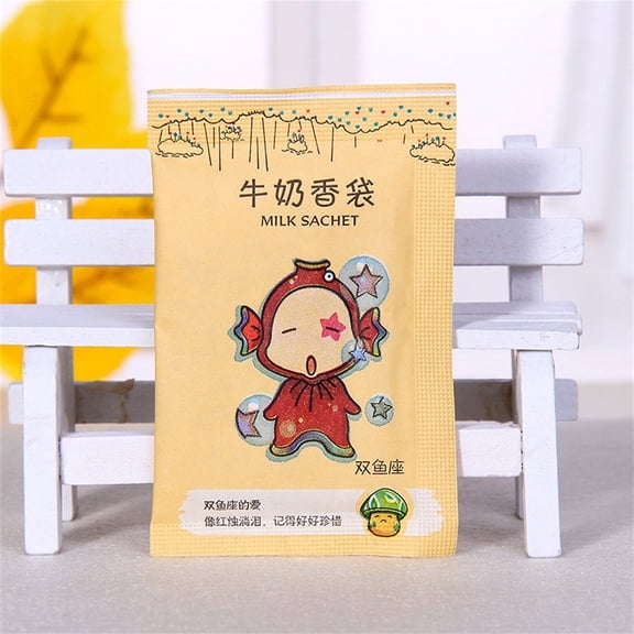 Scented Sachet, Natural Fragrance Air Freshener Bag with Cute Capricorn Cartoon Design, Long-Lasting Deodorizer for Drawers, Closets, Cars, Home, Office, Odor Eliminating Sachets for Fresh Clean Air.