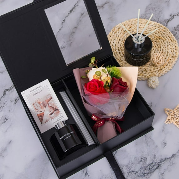 Scented Soap Bouquet Gift Box Aromatherapy Gift Box Simulated Soap Flower Gift Box Valentine's Day, Mother's Day and Birthday Gifts Festival Decorations