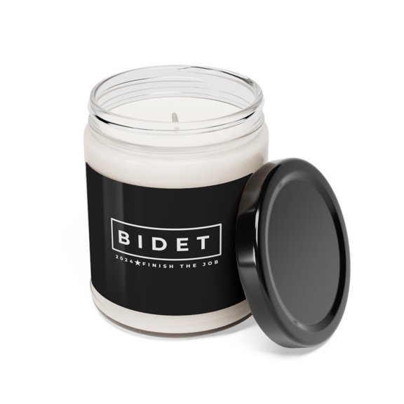 Scented Soy Candle 9oz Bidet 2024 Fathers Day Funny Gift Political Humor