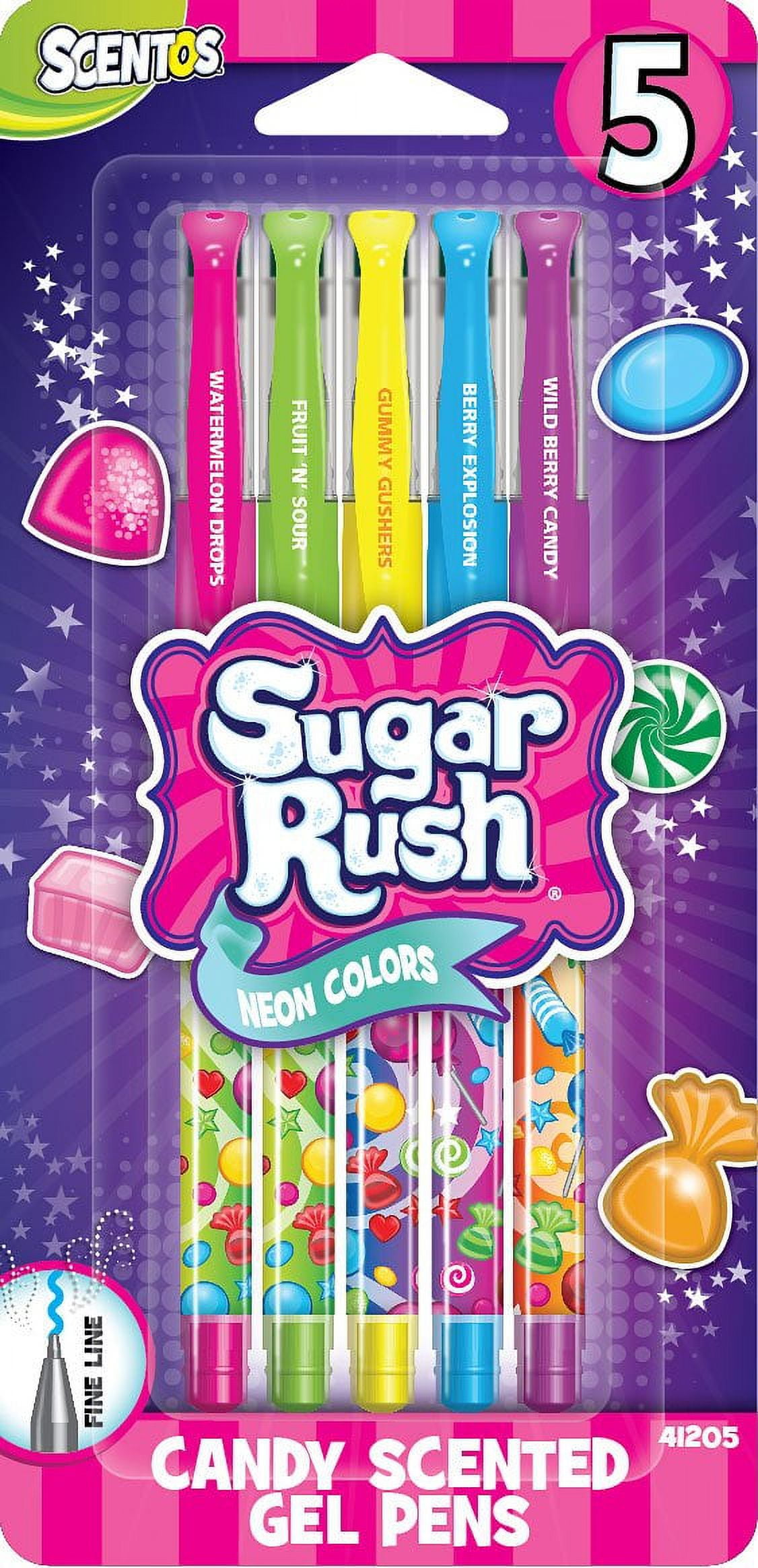 Scentos Sugar Rush Candy Scented Gel Pen Set