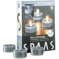 thumbnail image 1 of Scented Tea Lights Candles in Clear Cups, Sea Salt & Citrus Fragrance, for Spa, Dinner, and Home Decor, 24 Pack, 1 of 5