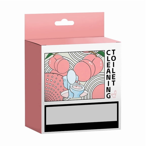 Scented Toilet Bowl Cleaner Drop-In Tabs, Tank-Mounted Cleaning and Freshening Tablets - Peach Fragrance