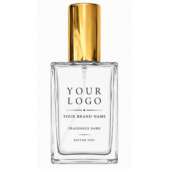 ScentedGem Custom Engraved Perfume Bottle with Your Logo, Create Your Own Fragrance Brand, Personalized Refillable Glass Perfume Bottle (2 Oz Bottle)