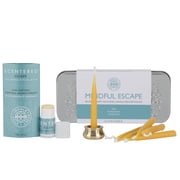 Scentered Aromatherapy Balm & Meditation Candle Gift Set - 12x Beeswax Candles & 1x Inhaler Balm