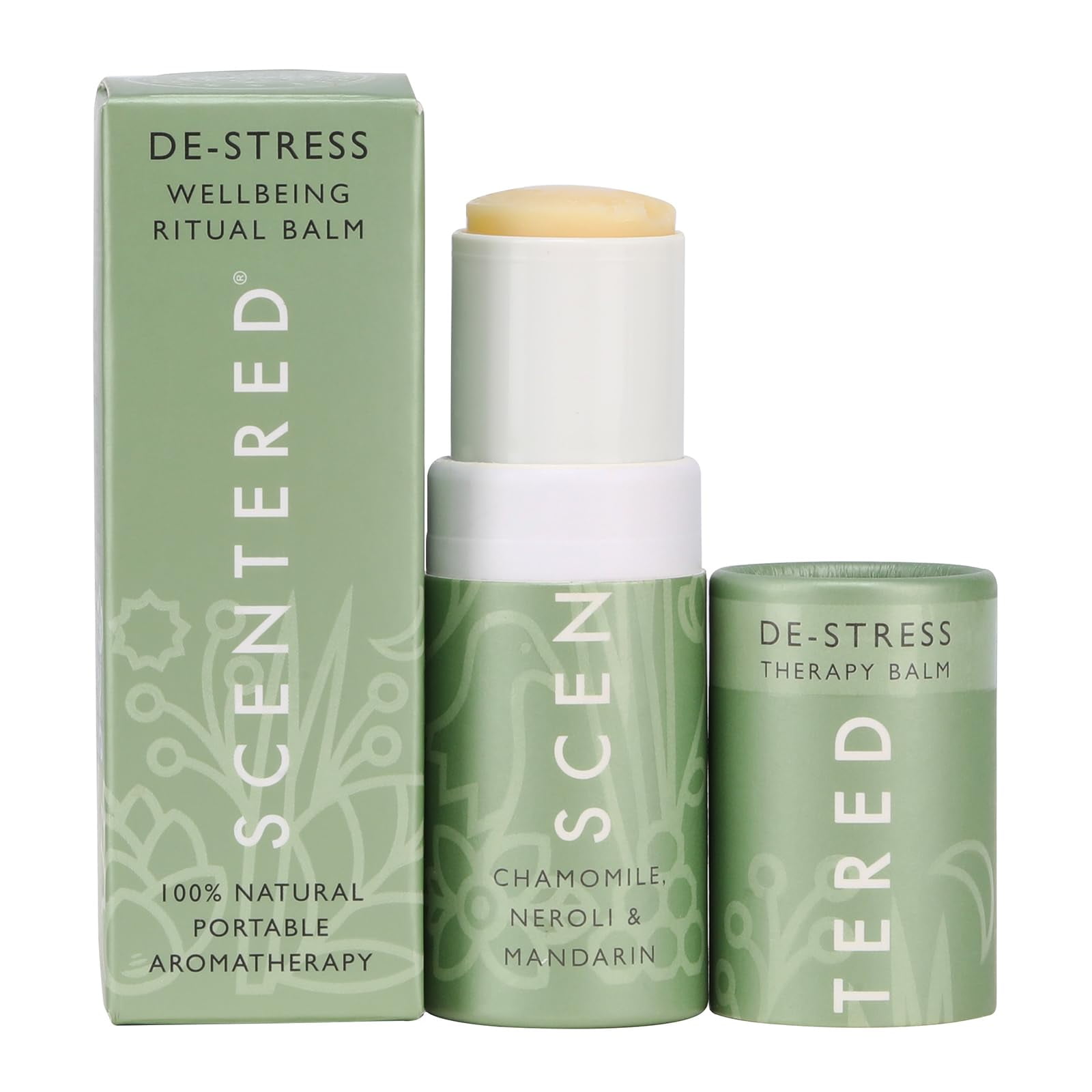 Scentered Aromatherapy Inhaler Balm DE-STRESS - Calming Stress Relief - Natural Essential Oils