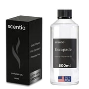 Scentia Hotel Diffuser Oil Inspired by The Ritz Carlton Hotel Scent - 500 ml 16.9 fl oz - Fragrance Oil Blend Botanical Jasmine & Marine Notes for Aromatherapy Diffusers - Escapade