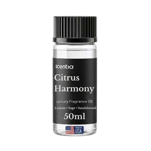 Scentia Citrus Harmony Diffuser Oil, Lemon Eucalyptus Sage Scent, 1.69 fl oz