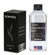 Scentia Gingerbread Bliss Diffuser Oil, Cinnamon Spice Holiday Scent, 16.9 fl oz