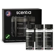 Scentia 5-Star Resort Inspired Fragrance Diffuser Oil Set – Premium Aromatherapy Oils (Miami One, W Bliss & Coastal), 20 ml Each, 3-Pack – Inspired by Luxury Hotel Stays