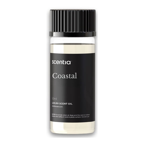 Scentia Coastal Fragrance Oil Inspired by a 5‑Star Iconic Retreat - Lemon Bergamot & Sea Breeze Scent – 20 mL Aromatherapy Diffuser Oil for Ultrasonic & Waterless Diffusers, Made in USA