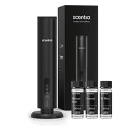 Scentia Max Black Wireless Waterless Hotel Scent Diffuser | Includes Discovery kit 20ml | App Controlled, Cordless | Home, Office, Spa, Aromatherapy | Covers 1500 Sq Ft | 72 Hrs in 1 Charging