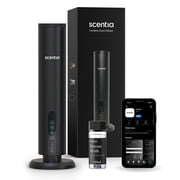 Scentia Max Black Wireless Waterless Hotel Scent Diffuser | Includes Discovery kit 20ml | App Controlled, Cordless | Home, Office, Spa, Aromatherapy | Covers 1500 Sq Ft | 72 Hrs in 1 Charging