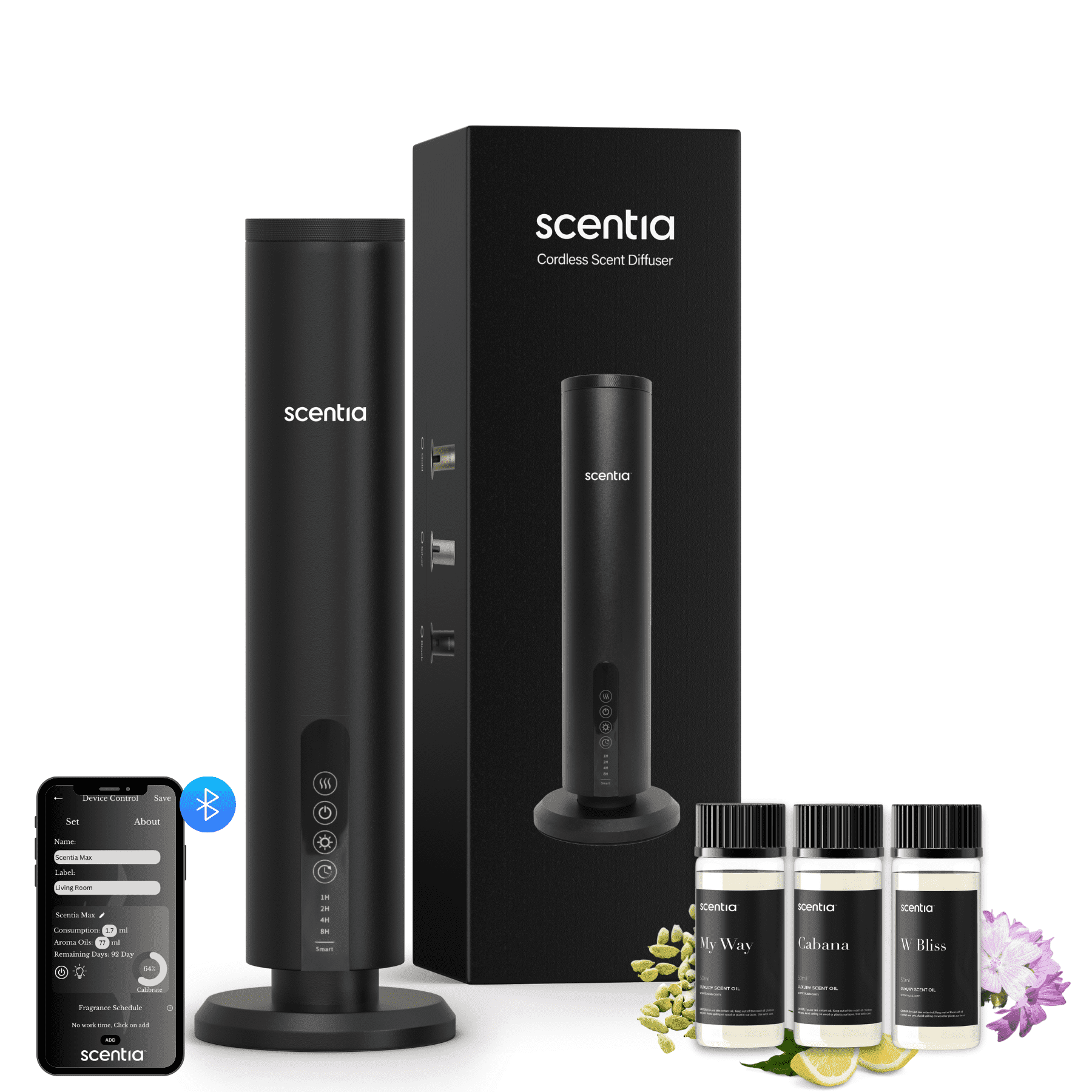 Scentia Max Scent Diffuser Machine, Waterless Cold-Air Diffusion ...