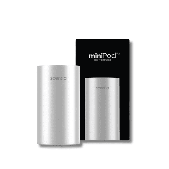 Scentia Mini Pod Waterless Essential Oil Silver Diffuser – Wireless Cold Air Scent Machine for Home, Hotel, and Office, Valentine Gift for Couple/Her