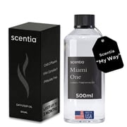 Scentia Miami One Essential Diffuser Oil, Natural Sandalwood and Leather Aroma, 500 ml (16.9 fl oz)