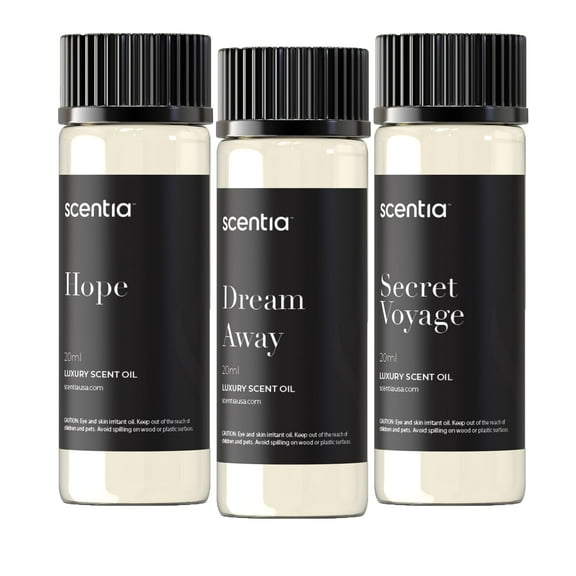Scentia Perfume Collection Diffuser Oils 20 ML – Designer Perfume Inspired Diffuser Oils – Diffuser Oil Blend for Aromatherapy - Gift Set Pack of 3 x 20ml Bottles