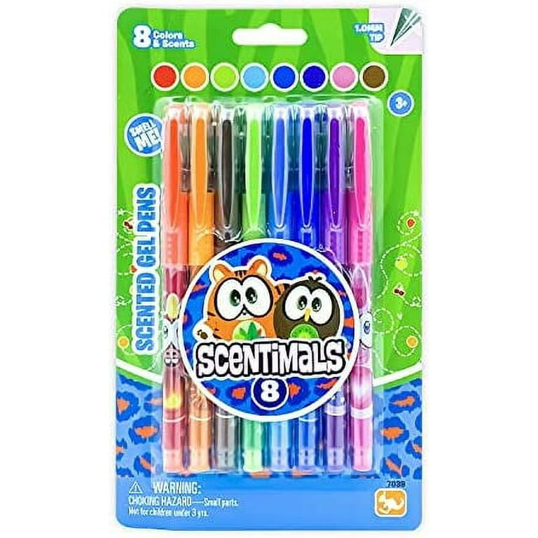 Scentimals - Scented Gel Pens, Sweet Smelling Back to School Kids Pens,  Children's Rainbow Pens, Colorful Gel Pens, Writing Drawing Fun Pens Grip  Gift