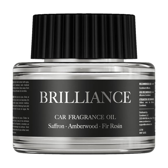 Scentiment Brilliance Car Diffuser Oil 10ml | Warm Saffron & Amber Aromatherapy Fragrance for Car Diffusers