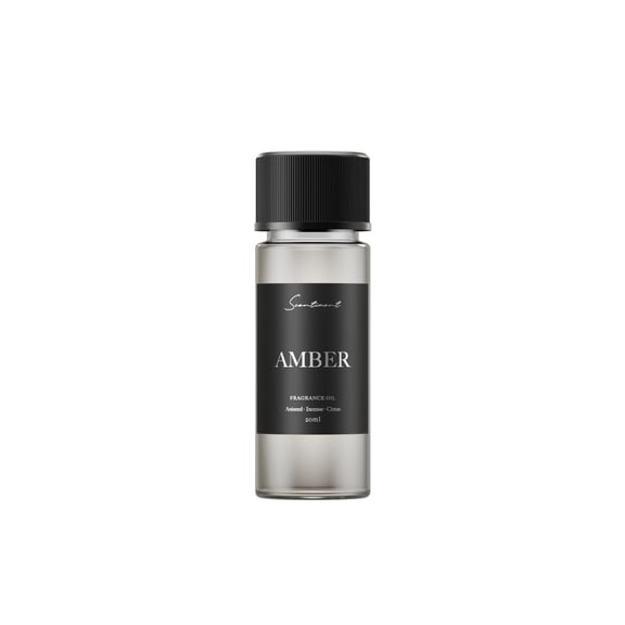 Scentiment Diffuser Oil - Amber | Inspired by Timeless Warm Amber Scent | Aromatherapy Fragrance Oil | Notes of Aniseed, Incense, Balm with Vetiver, Patchouli, Tonka Bean & Citrus (20ml)
