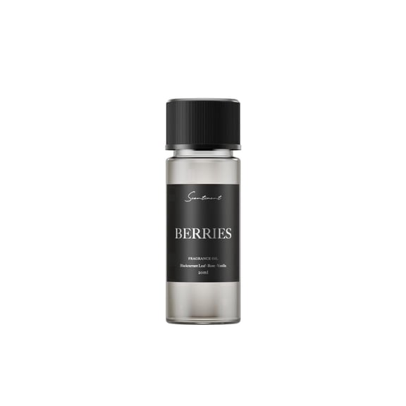 Scentiment Berries 20ml Fragrance Oil | Aromatherapy Diffuser Oil | Fruity Floral Home Scent with Blackcurrant, Rose, Vanilla