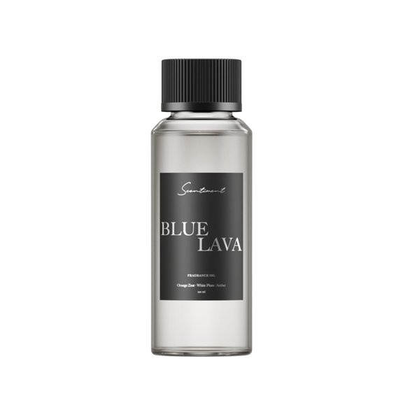 Scentiment Diffuser Oil - Blue Lava Designer Collection | Aromatherapy Home Fragrance | Luxurious Scent with Notes of Lime, Orange Zest, Cassis, Green Leaves (120 mL)
