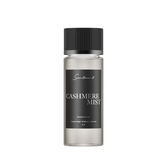 Scentiment Diffuser Oil - Cashmere Mist | Inspired by Soft Cozy Luxury Scent | Aromatherapy Fragrance Oil | Notes of Sweet Woods, Coconut Palm, Sandalwood with Teakwood, Moss & Amber (50ml)