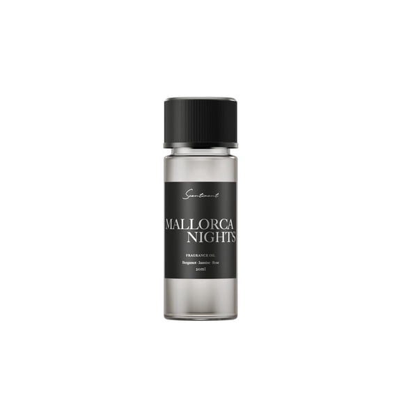 Scentiment Diffuser Oil – Mallorca Nights | Luxury Hotel-Inspired Fragrance | Aromatherapy Fragrance Oil for Home & Office | Notes of Bergamot, Jasmine & Rose (120ml)