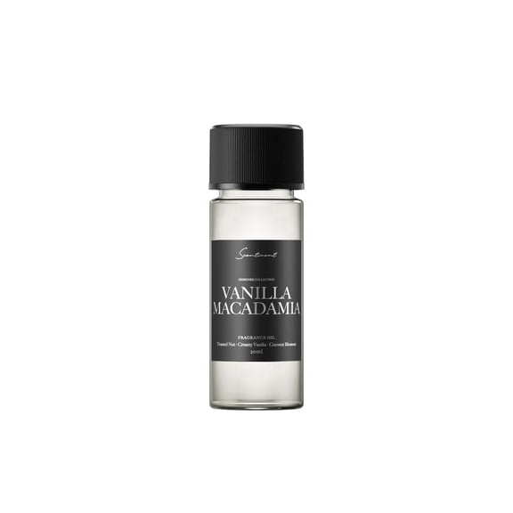 Scentiment Vanilla Macadamia Diffuser Oil – 20ml | Home Aromatherapy Fragrance Oil | Notes of Vanilla, Caramel & Tonka Bean
