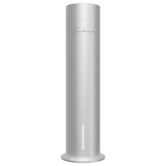 Scentiment Diffuser Tall Air 2 - Device Only: Cold-Air Diffusion Technology with Wi-Fi & Touch Controls, Rechargable Battery, Covers 1000 Sqft - Silver