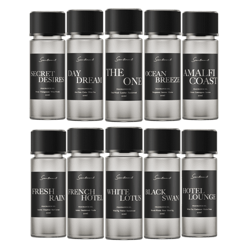 Scentiment Hotel Scents Discovery Set 10 x 20ml | Luxury Aromatherapy Fragrance Collection for Home & Office