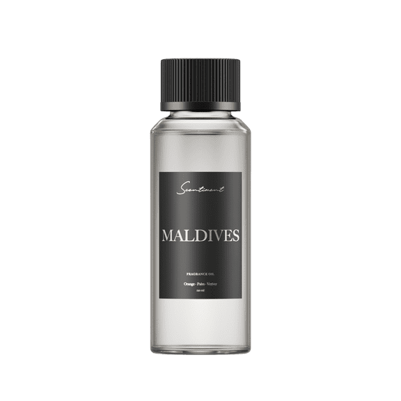 Scentiment Maldives Fragrance Oil – 120ml | Aromatherapy Diffuser Oil | Tropical Citrus & Ocean Scent