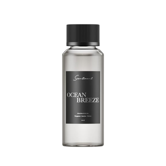 Scentiment - Ocean Breeze Hotel Diffuser Oil | Aromatherapy Fragrance Inspired by 5-Star Hotels | Luxurious Scent with Notes of Bergamot, Lemon, Jasmine with Marine & Amber (120ml)