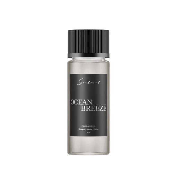 Scentiment Ocean Breeze Fragrance Oil – 50ml | Luxury Aromatherapy Diffuser Oil | Notes of Bergamot, Lemon, Jasmine, Marine & Amber