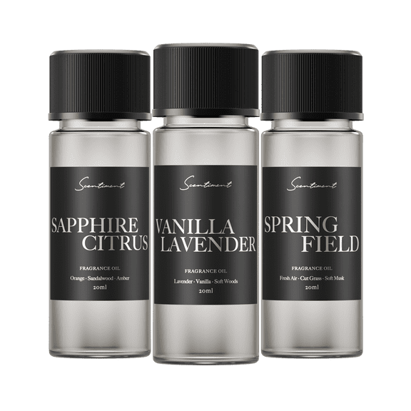 Scentiment Spring Discovery Set Diffuser Oils  3 x 20ml | Fresh Floral & Citrus Aromatherapy Fragrance Collection for Home & Office