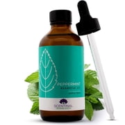 Scentinal Premium Essential Oil - 100% Pure, Natural & Authentic - Extra Large 4oz Bottle 120ml with Eyedropper - Refreshing Aromatherapy Experience Peppermint, 4 oz / 120ml