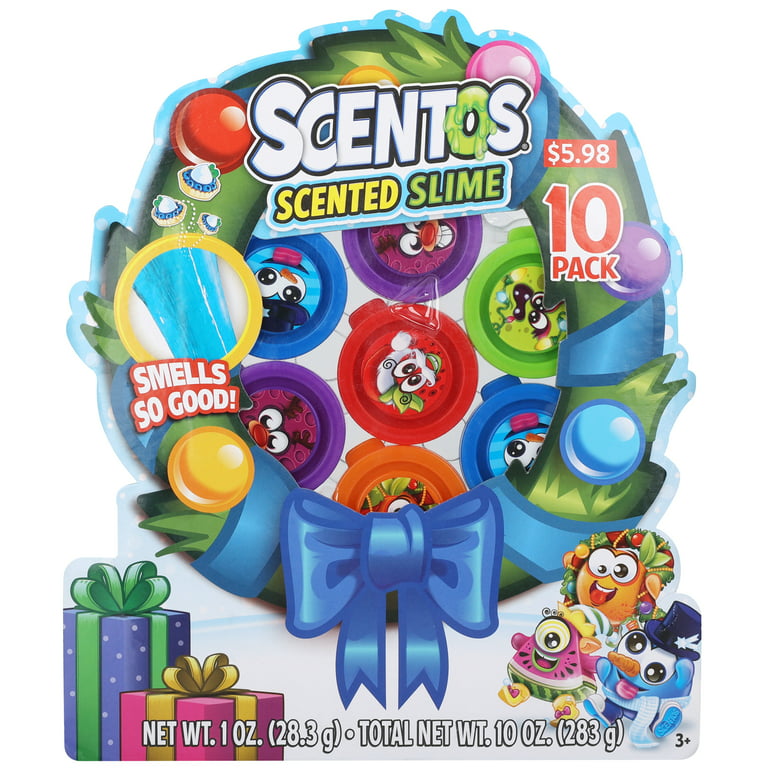 Scentos Scented Slime Multi-Color, Birthday Party Favors, 6 Count