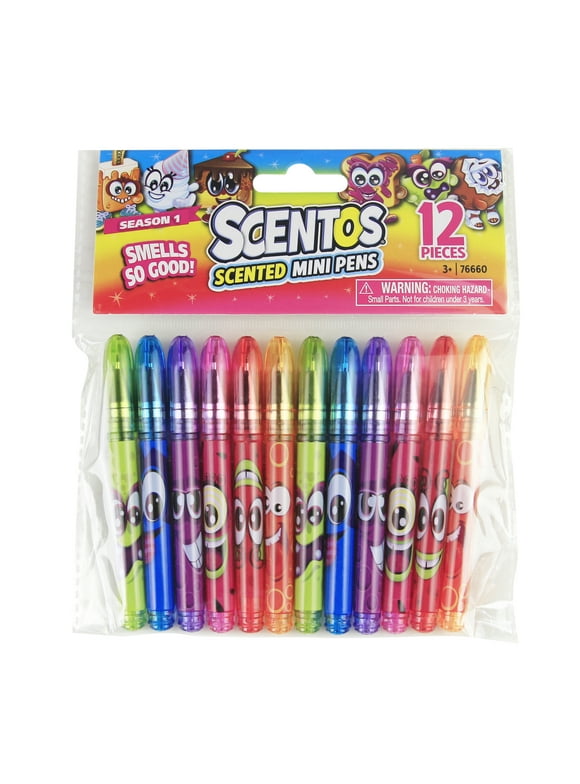 Scentos Scented Mini Pens Party Favors, 12 Pack, Birthday Party