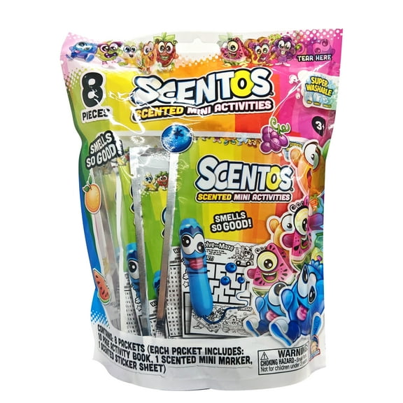 Scentos Scented Party Favors for Ages 3 & Above, 8 Pieces