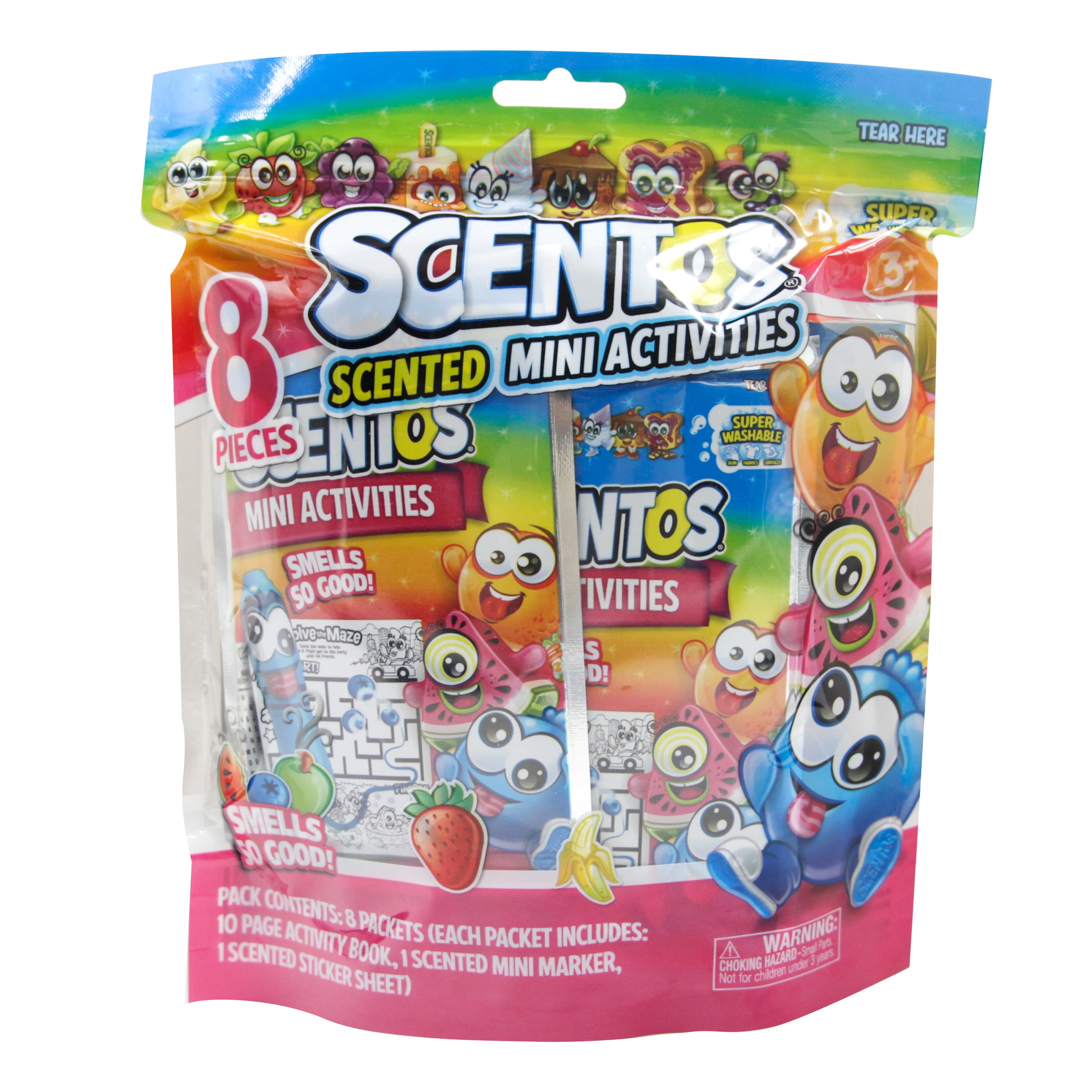 Scentos Scented Party Pack Activity Bag with 8 Inner Activity Bags - 3+, Party Favor