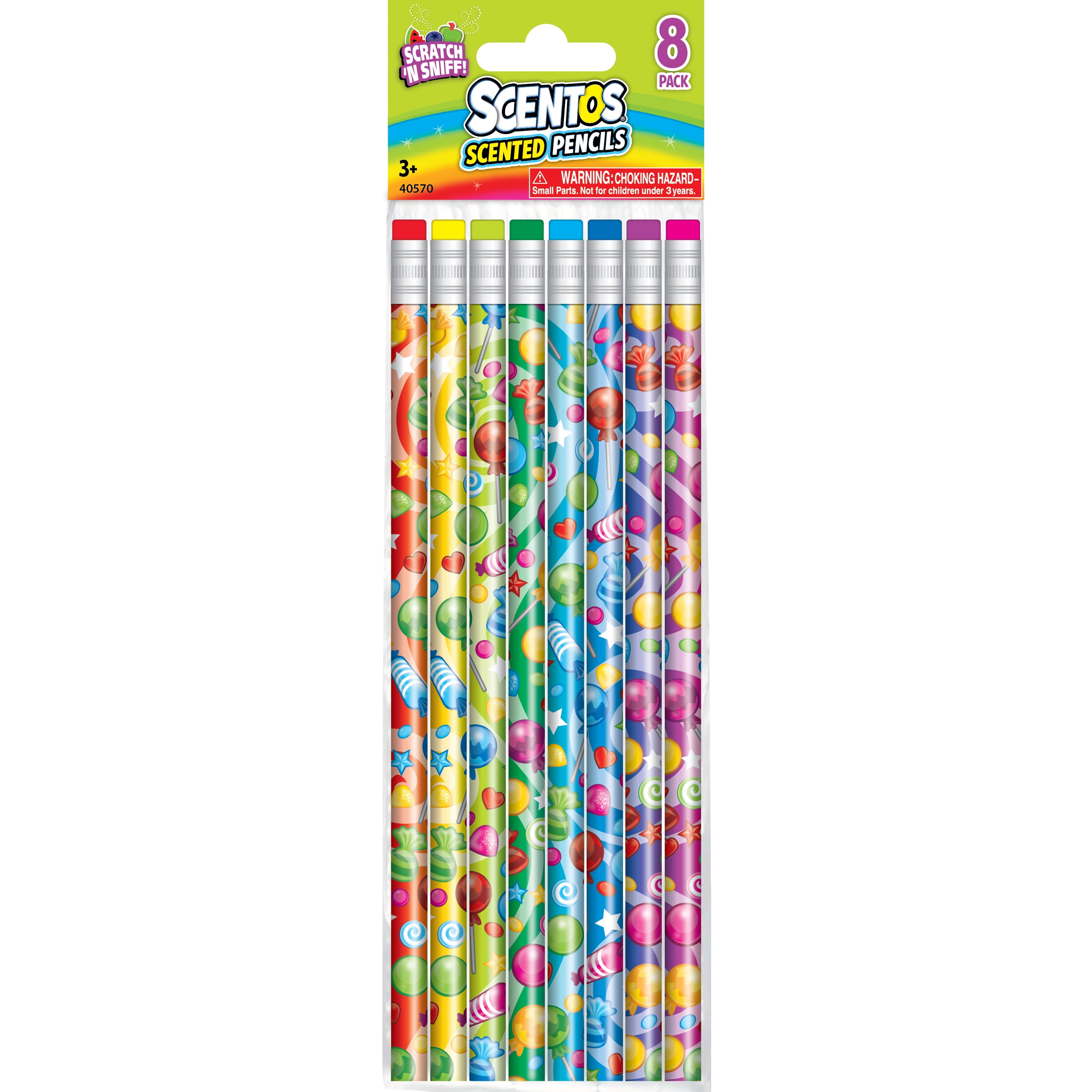 Scentos Scented Pencils for Kids - No. 2 Lead Pencils - Cute Pencils - For  Ages 3 and Up - 24 Pack : : Office Products