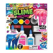 Scentos Scented Slime Factory Kit With All Tools, 4 Fruit Fragrances, DIY Slime Making Kit With 17Pcs for Kids 6+