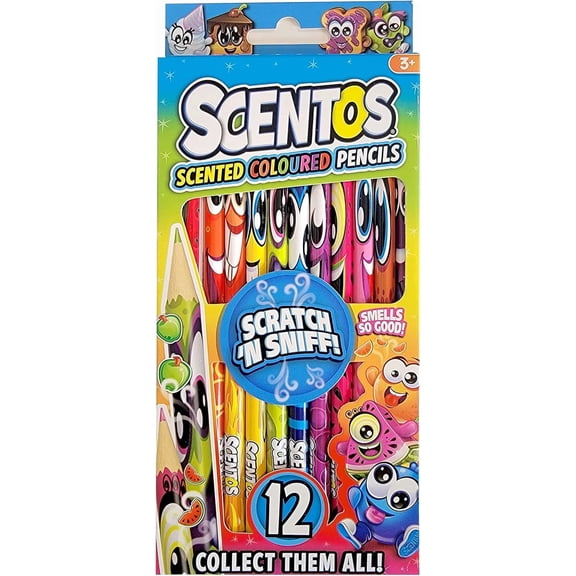 Scentos Scratch 'N Sniff Colored Pencils