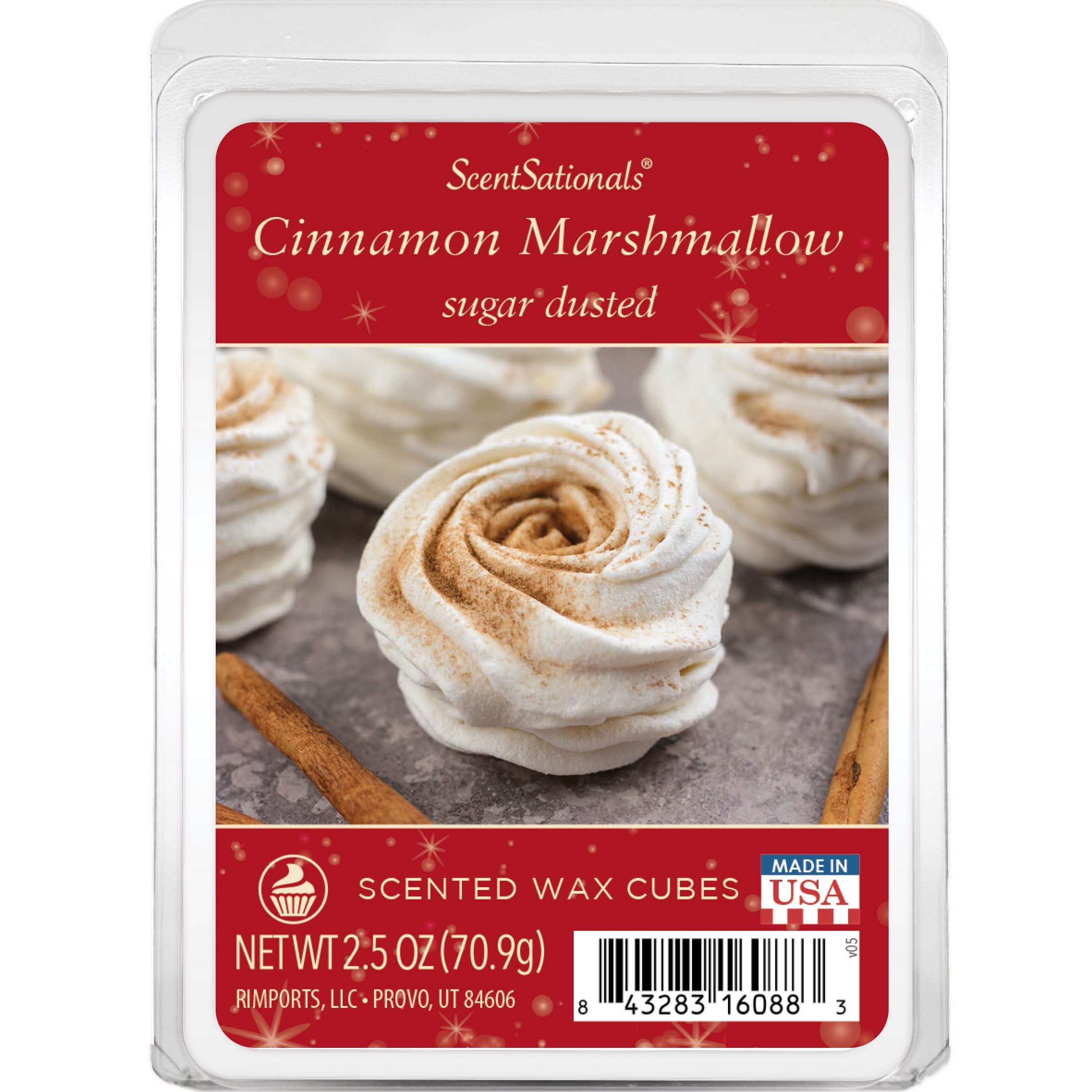 Scentsationals Cinnamon Marshmallow Scented Wax Melts, 2.5oz
